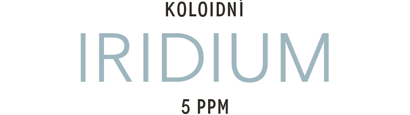 Koloidní iridium vyrobené vysokonapěťovým plazmovým procesem