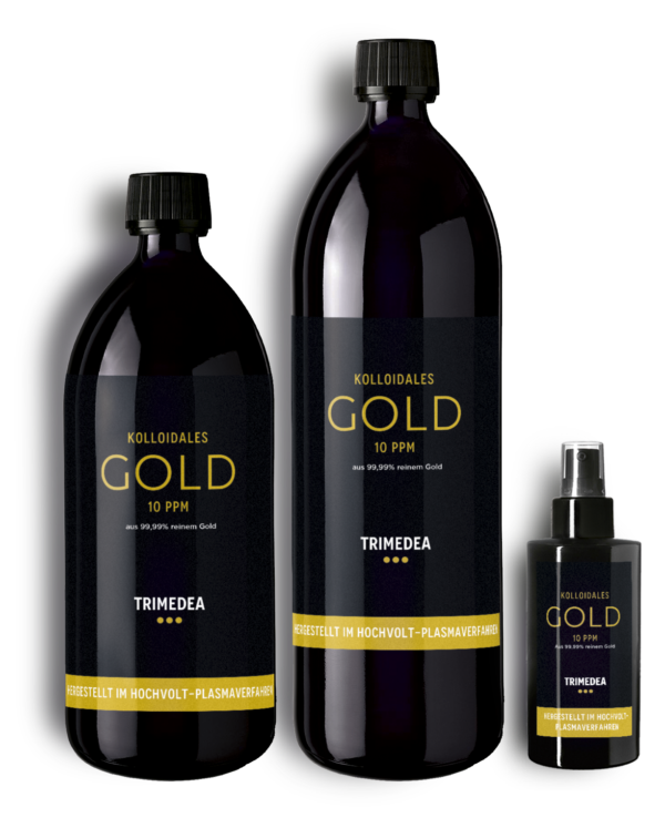 Trimedea colloidal gold 100ml, 500ml and 1l
