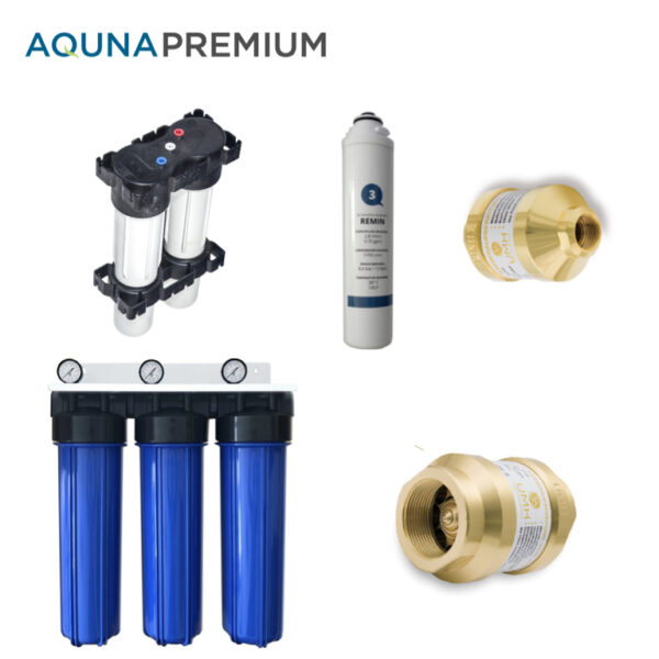 AQUNA Premium Hauswasserfilter & Osmose Wasser mit UMH Wasseraktivierung