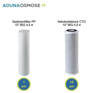 Replacement filter set AQUNA Osmosis M 2 x 10 inch BIG
