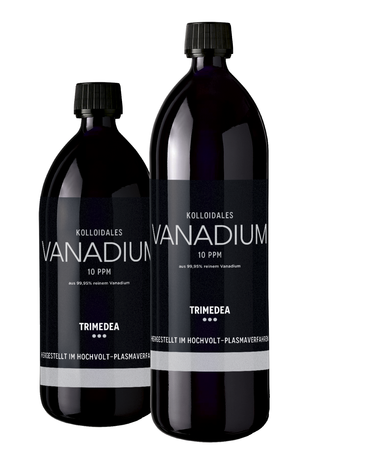 Kolloidales Vanadium in Violettglasflasche 500ml und 1000ml