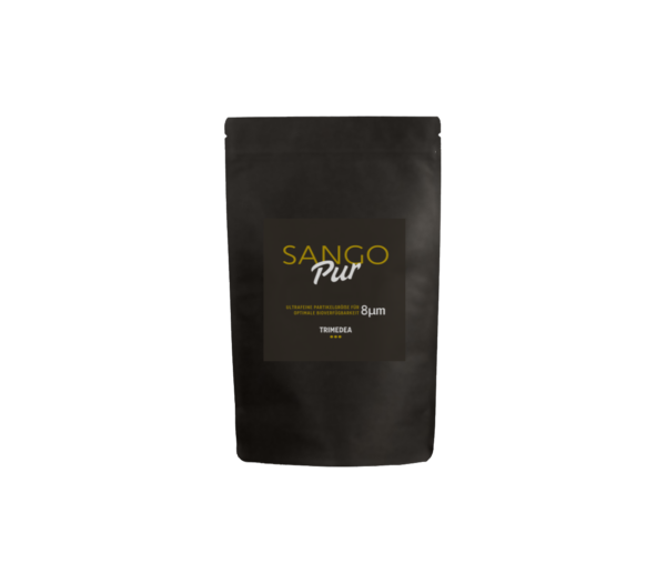 Travel bag for Sango Pur 70g made of kraft paper aluminium-free with zip closure without contents