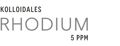 Kolloidales Rhodium 5ppm hergestellt im Hochvolt-Plasmaverfahren